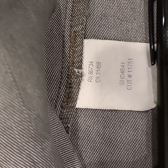 BCBG Maxazria Jeans Olive Green Denim Cropped Jacket  Size L - Picture 7 of 9